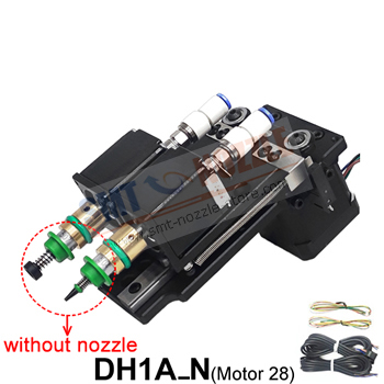 Double-Head Pick and Place Head Module DH1A_N without Juki Nozzle Move Up and Down On Z-axis