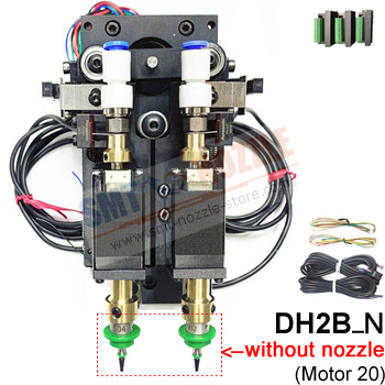 Double-Head Pick and Place Head Module DH2B_N without Juki Nozzle Move Up and Down On Z-axis