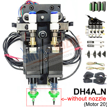 Double-Head Pick and Place Head Module DH4A_N without Juki Nozzle Move Up and Down On Z-axis
