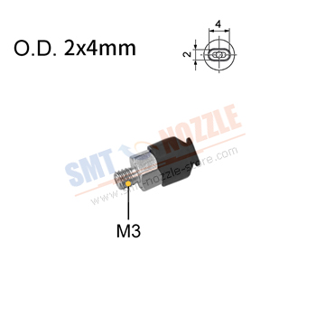2x4mm Oval Vacuum Pads for Juki Customized Vacuum Suction Cup Nozzles