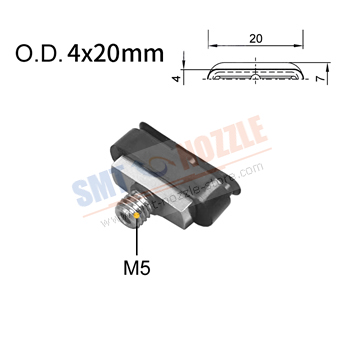 4x20mm Oval Vacuum Pads for Juki Customized Vacuum Suction Cup Nozzles