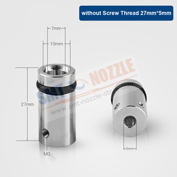 27mm*5mm Juki Nozzle Connector without Screw Thread Aluminum