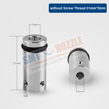 31mm*5mm Juki Nozzle Connector without Screw Thread Aluminum