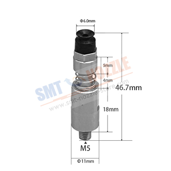 &oslash;6.0mm Strong Manipulator Vacuum Silicone Nozzle with Male Thread Suction Cup (Threaded joint, Detachable)