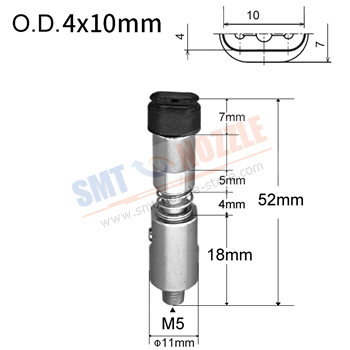 Strong Manipulator Vacuum Silicone Nozzle with Oval Vacuum Pad (4x10mm)