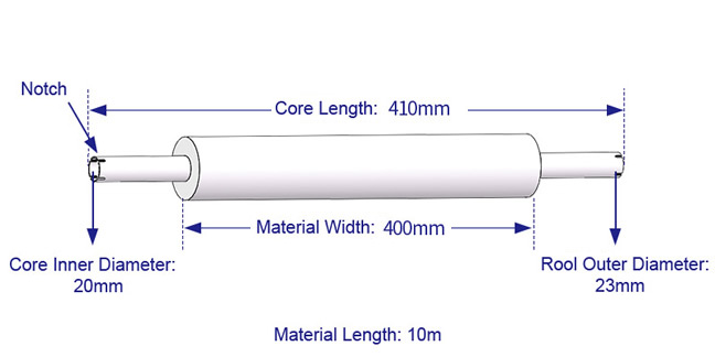 GKG Stencil Wiping Roll Specification