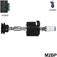 DIY Pick and Place Head Set M2BP - Strong Manipulator Vacuum Silicone Nozzle with Single Bellows Pad(Diameter of Pad: ø15.0mm, ø20.0mm, ø25.0mm, ø30.0mm, ø35.0mm, ø40.0mm) + Hollow Shaft Stepper Motor Nema 11(28x28x34mm) + 6mm/4mm KSH Trachea Rotary Joint M5 + Motor Driver