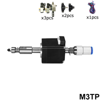 DIY Pick and Place Head Set M3TP - Strong Manipulator Vacuum Silicone Nozzle with Male Thread Suction Cup(Threaded joint, Detachable)(Diameter of Pad: ø1.0mm, ø1.5mm, ø2.0mm, ø3.0mm, ø4.0mm, ø5.0mm, ø6.0mm, ø8.0mm, ø10.0mm, ø13.0mm, ø16.0mm, ø20.0mm, ø25.0mm, ø30.0mm, ø35.0mm) + Hollow Shaft Stepper Motor Nema 11(28x28x34mm) + 6mm/4mm KSH Trachea Rotary Joint M5 + Vacuum Ejector ASSY