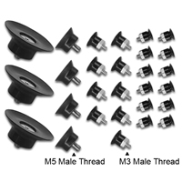 Customized Vacuum Pads Suction Cups with M3/M5 Male Thread - Diameter of Customized Vacuum Pads ø1.0mm, ø1.5mm, ø2.0mm, ø3.0mm, ø4.0mm, ø5.0mm, ø6.0mm, ø8.0mm, ø10.0mm, ø13.0mm, ø16.0mm, ø20.0mm, ø25.0mm, ø30.0mm, ø35.0mm