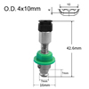Juki Vacuum Suction Cup Nozzles with Oval Vacuum Pads (4x10mm)