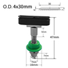 Juki Vacuum Suction Cup Nozzles with Oval Vacuum Pads (4x30mm)