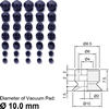 Customized Vacuum Pads (&oslash;10.0mm)
