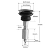 Strong Manipulator Vacuum Silicone Cup Nozzles with Single Bellows Pad (&oslash;25.0mm)