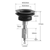 Strong Manipulator Vacuum Silicone Cup Nozzles with Single Bellows Pad (&oslash;35.0mm)