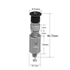 Strong Manipulator Vacuum Silicone Cup Nozzles with Male Thread Suction Cup (Threaded joint, Detachable) (&oslash;10.0mm)