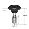 Strong Manipulator Vacuum Silicone Cup Nozzles with Male Thread Suction Cup (Threaded joint, Detachable) (&oslash;30.0mm)