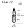 Strong Manipulator Vacuum Silicone Cup Nozzles with Oval Vacuum Pads (2x4mm)